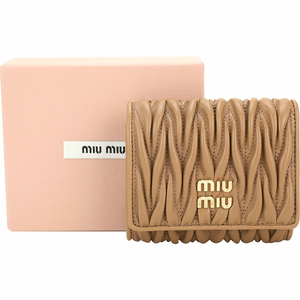 MIU MIU pocket wallet_Beige