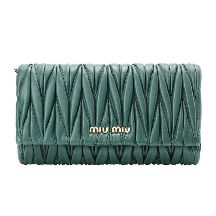 MIU MIU pocket wallet_green