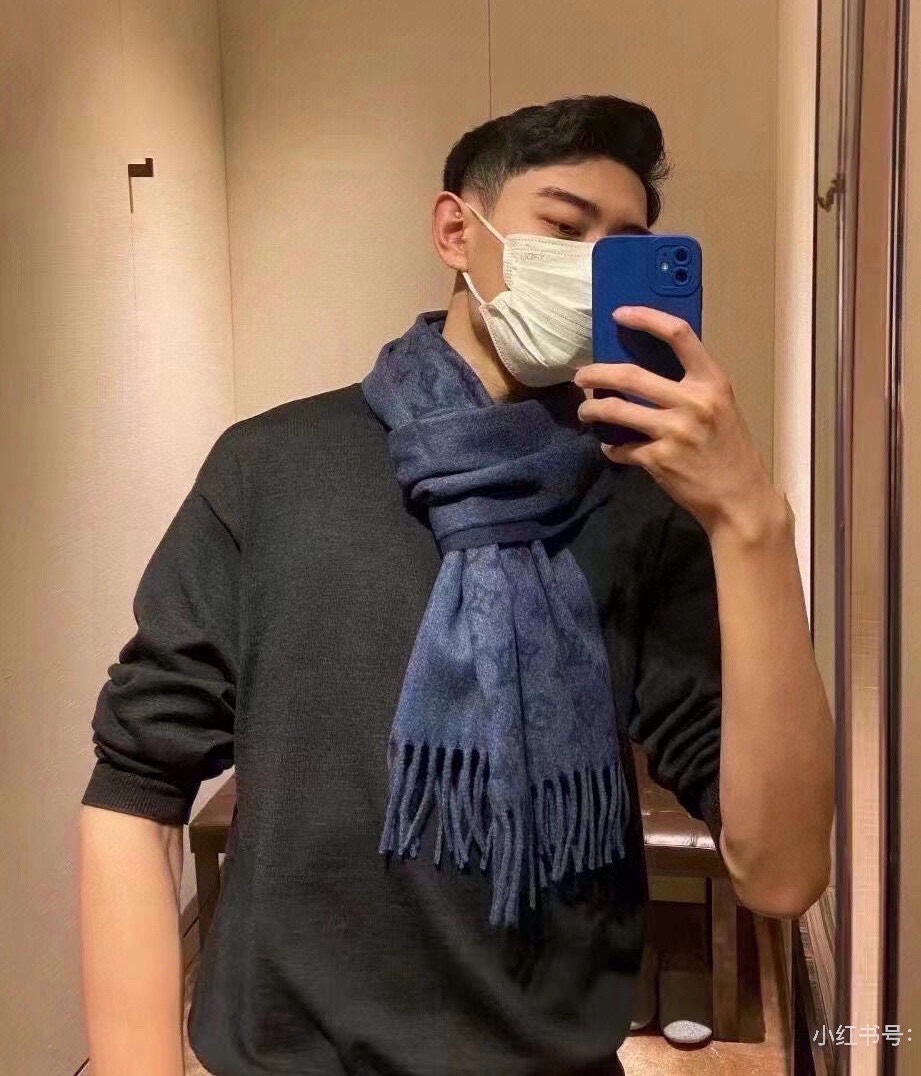 Louis Vuitton_SCARF_BLUE_30x180