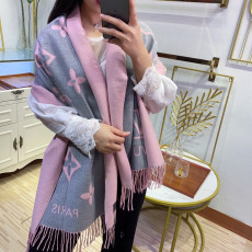 Louis Vuitton_SCARF_GREY PINK_65x180